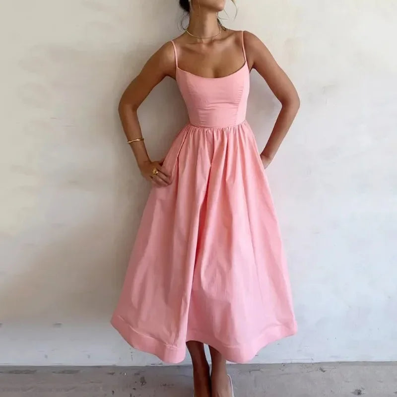 Isola Strap Midi Dress