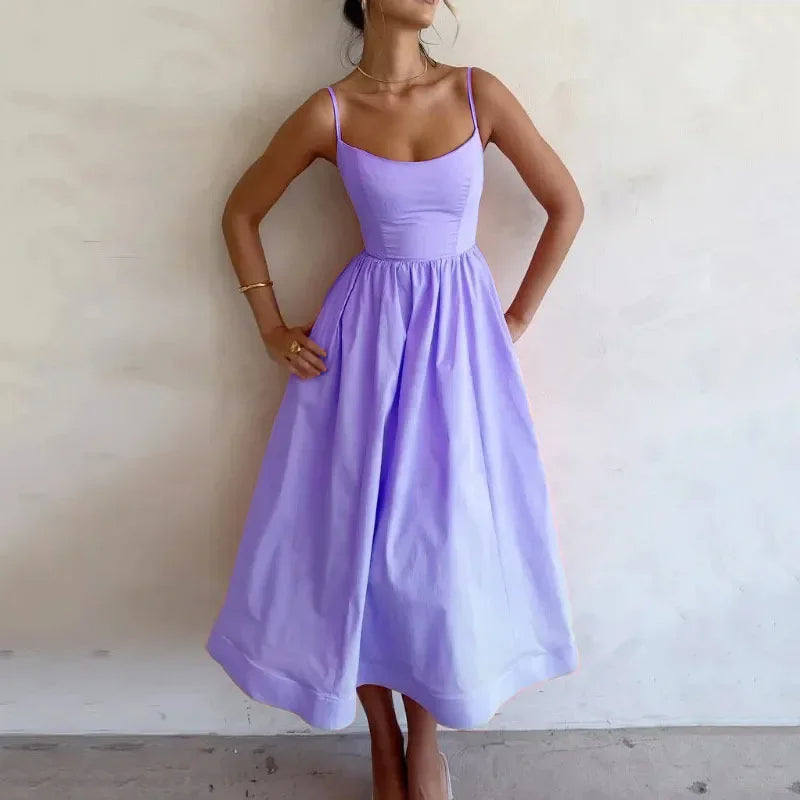 Isola Strap Midi Dress