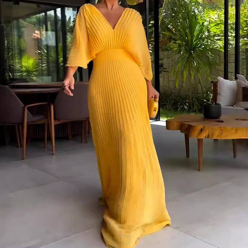 Elysian Pleats Gown
