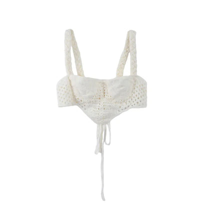 Top corto de crochet Kala