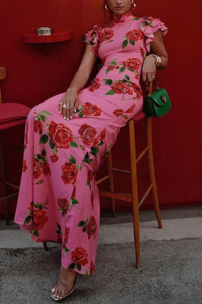 Maxivestido de lino Glamoura