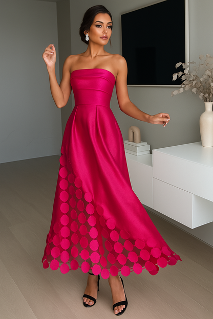 VESTIDO CÉLIA – SATÉN LUNARES