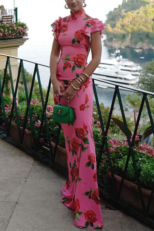 Maxivestido de lino Glamoura